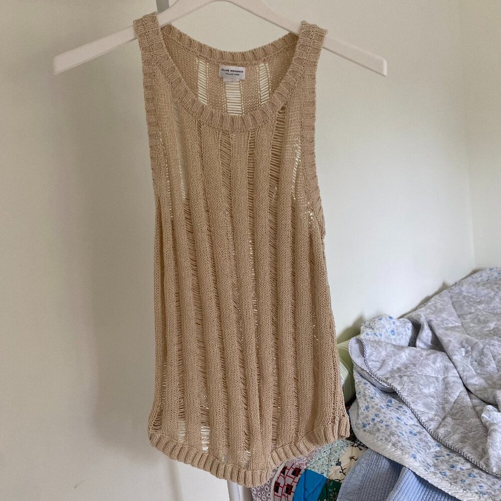 Club Monaco Knit Racerback